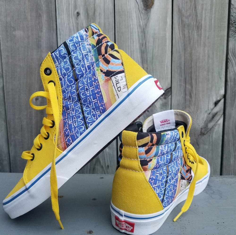 Vans Custom Graffic Tie Dye Hi Top Sneakers